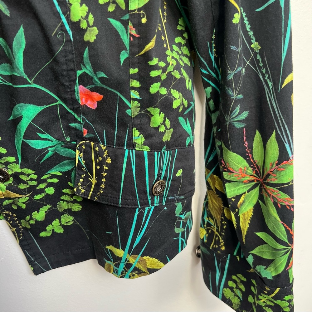 Randy Kemper Herbaceous Print Matching Casual Blazer and Cropped Pants Set - Picture 4 of 13
